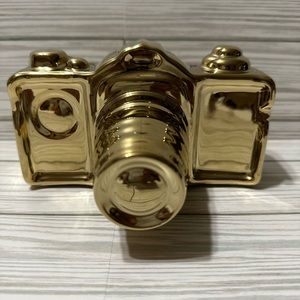 Gold Colored Ceramic Camera